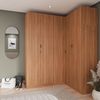 Guarda Roupa Modulado de Canto 5 Portas 3 Peças Hera CabeCasa MadeiraMadeira Louro