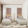 Guarda-roupa Modulado 6 Peças 10 Portas Jade CabeCasa MadeiraMadeira Branco Fosco