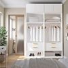 Guarda-roupa Modulado 4 Peças 4 Portas Jade Cabecasa Madeiramadeira Branco Fosco
