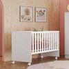 Berço Grade Fixa Doce Sonho Reto 95,0cm X 132,4cm X 64,0cm Branco