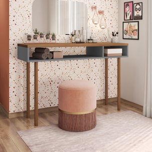 Penteadeira Retro Megan Chumbo/Nogueira Caiena