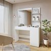Penteadeira Camarim 100% MDF Londres New Branco Acetinado