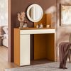 Penteadeira Camarim 1 Gaveta Sky Cinamomo/Off White