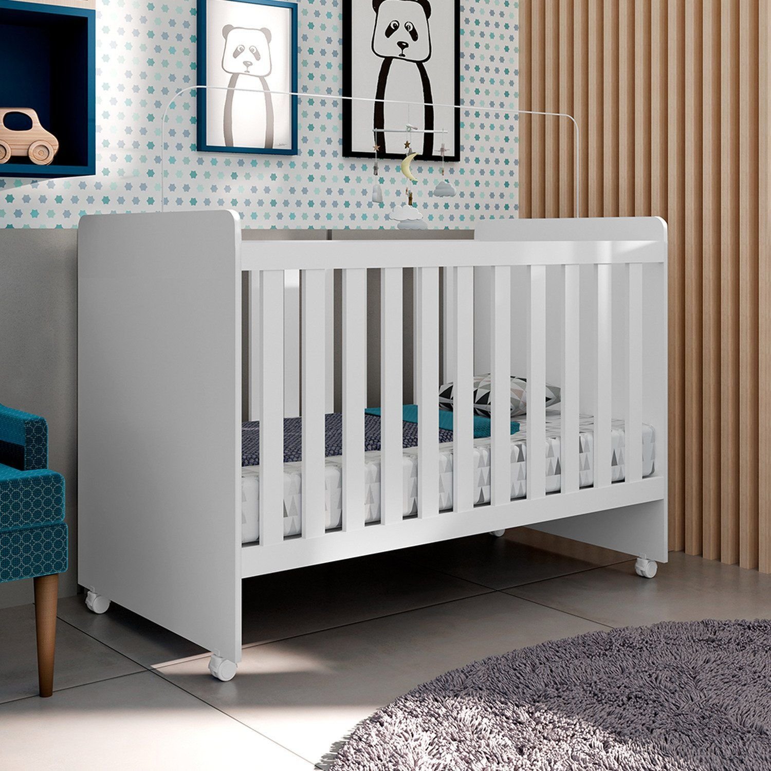 Berco Mini Cama Catatau New 97cm X 132,8cm Branco
