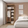 Guarda-roupa Modular 80cm sem Portas com Prateleiras Jade CabeCasa MadeiraMadeira Avelã