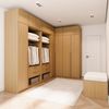 Guarda-roupa Modulado de Canto 10 Peças 14 Portas Jade CabeCasa MadeiraMadeira Avelã