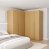 Guarda-roupa Modulado 3 Peças 6 Portas Jade CabeCasa MadeiraMadeira Avelã