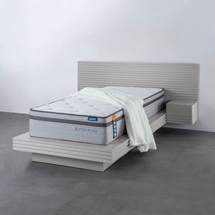 Colchão Solteiro Molas Ensacadas Extra Firm 31x88x188cm CabeCasa MadeiraMadeira Cinza/Branco