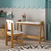 Conjunto Mesa Escrivaninha e 1 Cadeira Infantil Sofia Madeira de Pinus / Mdf