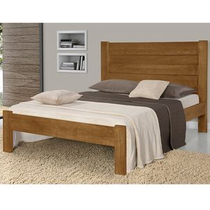 Cama Casal Madeira Maciça Lara Castanho