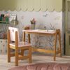 Conjunto Mesa Escrivaninha + 1 Cadeira Infantil Sofia Madeira de Pinus / Mdf