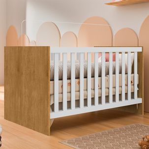 Berço Sofá e Mini Cama 76x133x76 Cm Jujuba Nature/Branco