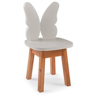 Cadeira Infantil 56cm X 25cm X 24cm Branco