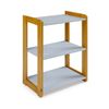 Estante para Livros 75x54x30cm Infantil Azul Bebê/Amêndoa