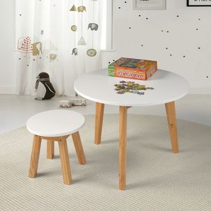 Mesa Infantil Tiko 60cm X 48cm X 60cm Branco / AD