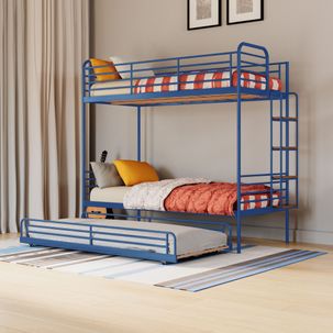 Trliche em Ferro Aço Carbono Tubular Teko Casatema Azul / Álamo