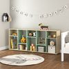 Estante Infantil  Multifuncional 10 nichos  Bella Casatema Natural/Menta
