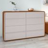 Cômoda 8 Gavetas 152x48x96cm Loop Frassino/Off White