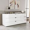 Cômoda 6 Gavetas 63,1x150,1x46 Cm Porto Branco