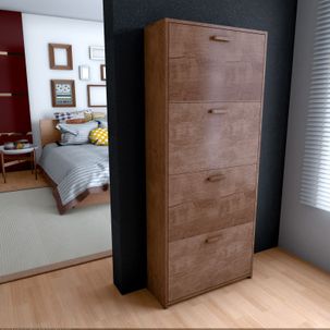 Sapateira Organizador Lunna 4 Gavetas - 1,50x65cm Canela