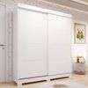 Guarda-roupa Infantil 2 Portas de Correr Flex Color 160cm X 200cm 100% Mdf Fantelli Espresso Móveis Branco