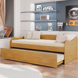 Bicama Infantil 100% MDF Babá Ariel Cinamomo