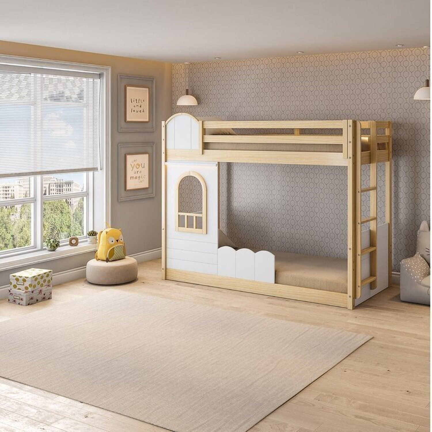 Beliche Infantil Montessoriana com Led e Janela New Garden