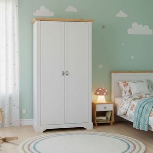 Guarda Roupa Infantil 2 Portas Toledo Branco