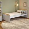Cama Solteiro com Led Petit Casatema Branco/Mel