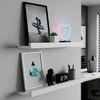Kit 2 Prateleiras para Quarto 60cm X 12cm Quadro Branco
