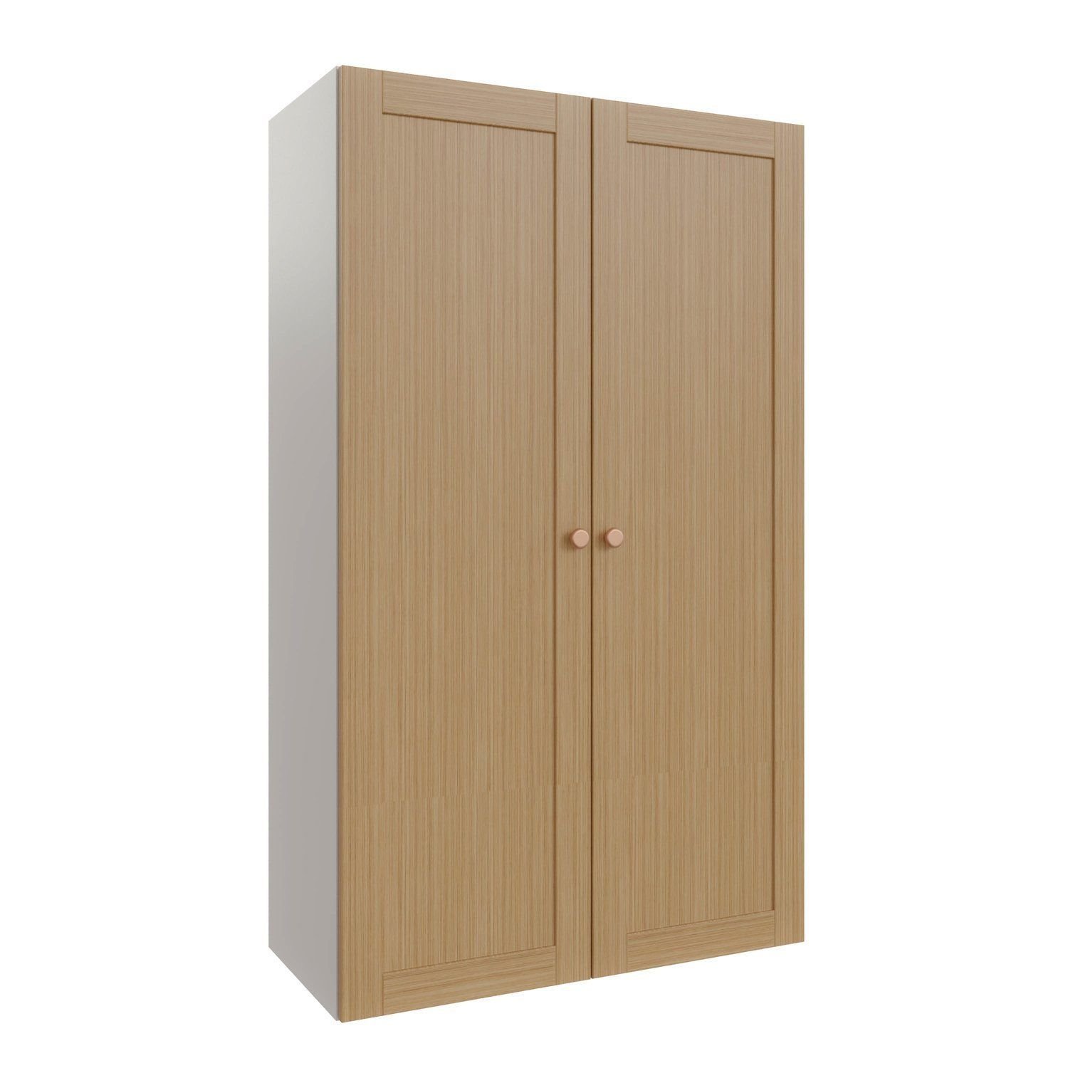 Armário Alto Aéreo 2 Portas 135cm Arizona CabeCasa MadeiraOriginals Branco/Figueira