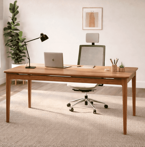 Escrivaninha Mesa Escritório Miriti 160cm CabeCasa MadeiraOriginals Madeira e Cinamomo Marrom Madeira/Cinamomo