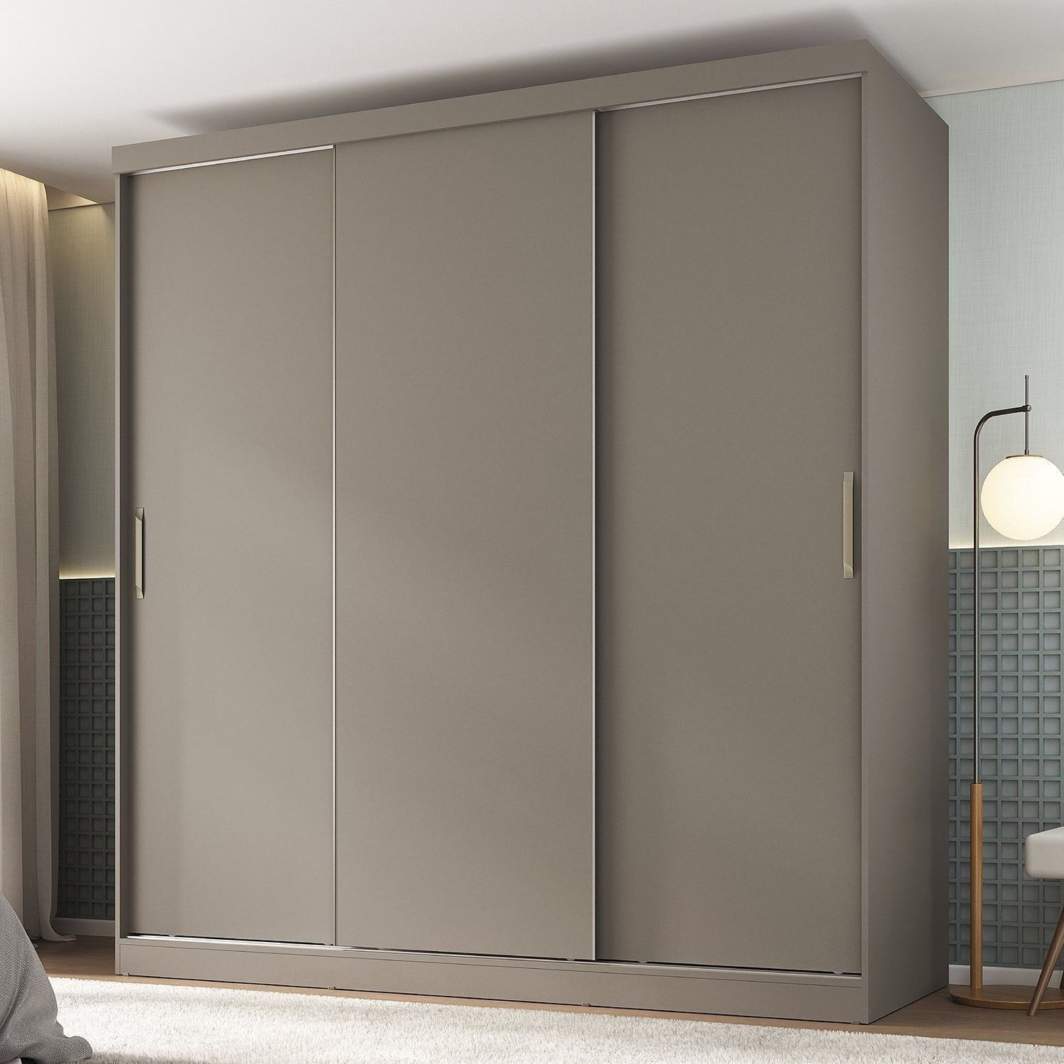 Guarda-Roupa 3 Portas Araçá CabeCasa MadeiraOriginals  Fendi