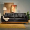 Sofá 2 Lugares 200cm Soul CabeCasa MadeiraOriginals Preto Preto
