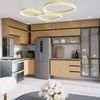 Cozinha Modulada 15 Peças 11 Aéreos 3 Balcões 1 Cristaleira Nara CabeCasa MadeiraOriginals Marrom/Avena Avena