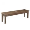 Banco Madeira Maciça 3 Lugares 200cm Churrasqueira Primavera Stain Castanho