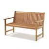 Banco 2 Lugares Madeira Maciça com Encosto 120cm Primavera Stain Jatobá