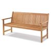 Banco Madeira Maciça 3 Lugares com Encosto 153cm Primavera Stain Jatobá