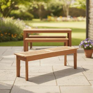 Banco Madeira Maciça 3 Lugares 200cm Churrasqueira Primavera Stain Jatobá
