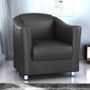 Poltrona Decorativa Bia Corino Preto