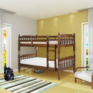 Beliche Torneada Kingston em Madeira Maciça Casatema Castanho