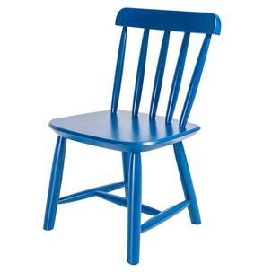 Cadeira Infantil em Madeira Maciça Azul