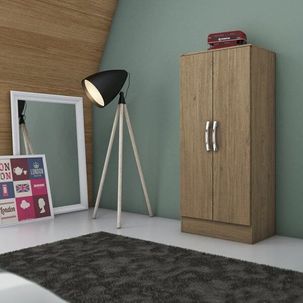 Armário para Escritório 2 Portas 3 Prateleiras Briz Rústico