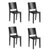 Conjunto 4 Cadeiras em Polipropileno Hydra Plus Preto