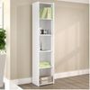 Estante para Livros 4 Prateleiras 40cmx182cm ESM206 Retrô Branco