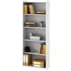 Estante para Livros 4 Prateleiras 70cmx182cm ESM201 Retrô Branco