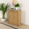 Balcão para Escritório 60cm com 2 Portas e 1 Prateleira ME4103 Amendoa