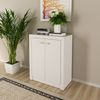 Balcão para Escritório 60cm com 2 Portas e 1 Prateleira ME4103 Branco