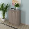 Balcão para Escritório 60cm com 2 Portas e 1 Prateleira ME4103 Carvalho