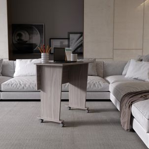 Escrivaninha Dobrável 80cm com Rodízio ME4117 Carvalho